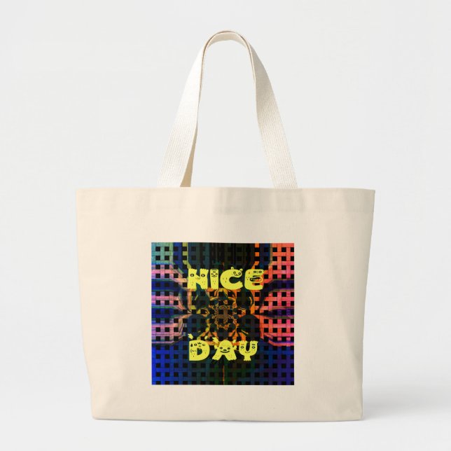 Nice Day Large Tote Bag (Front)