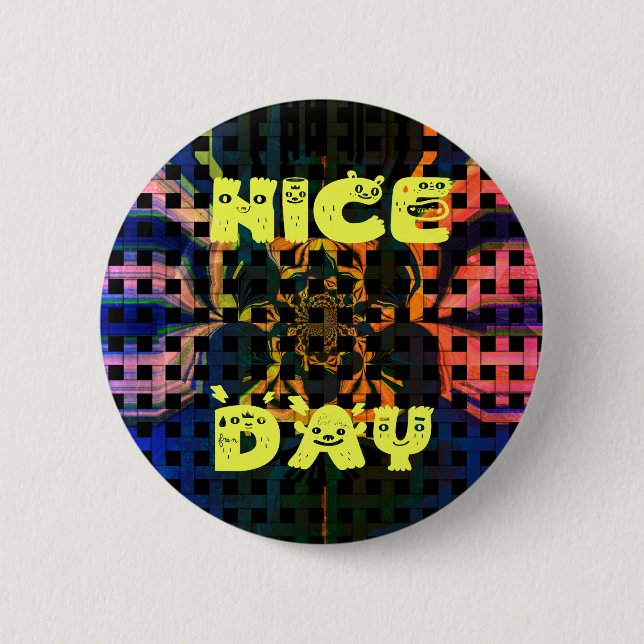 Nice Day Pinback Button (Front)