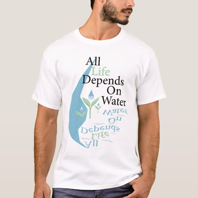Nice Design about World Water Day T-Shirt (Front)