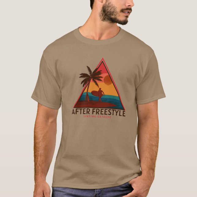 Nice Design After Freestyle Retro Silhouette T-Shirt (Front)