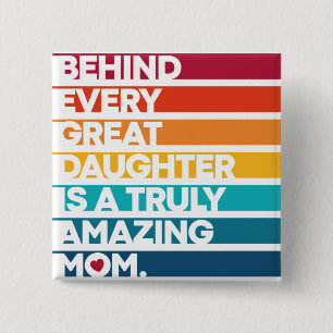 Nice Design Expression Text for Mother's Day Button