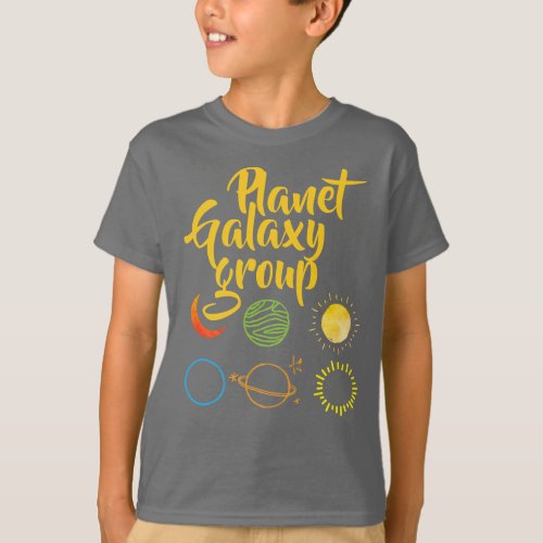 Nice Design of Planet Galaxy Combination T_Shirt