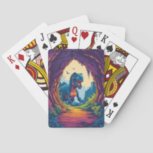 Nice Dino, Don’t Look At Me Like That. Poker Cards