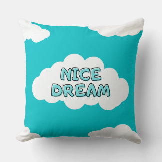 Nice dream clouds petan patterns throw pillow