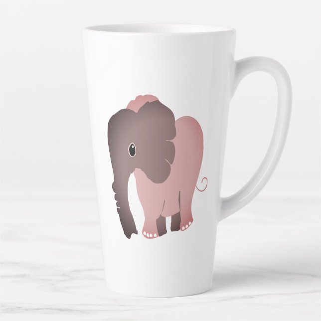 Nice Elephant Latte Mug (Right)