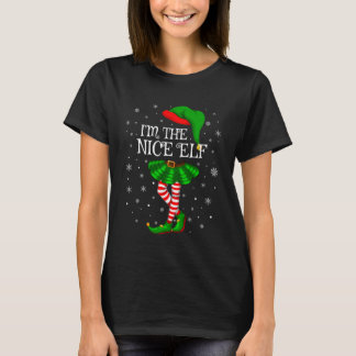 Nice Elf Christmas Family Group Women Girls Xmas P T-Shirt