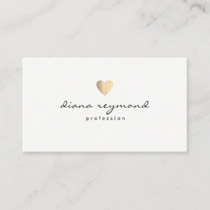 nice feminine professional women love-heart business card