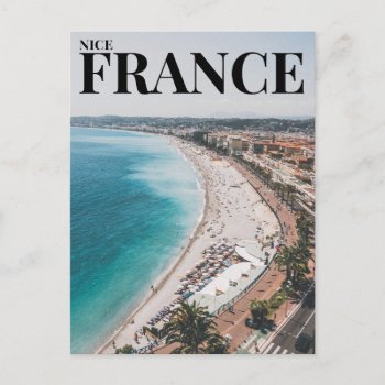 Nice  France Beach Postcard by TwoTravelledTeens at Zazzle