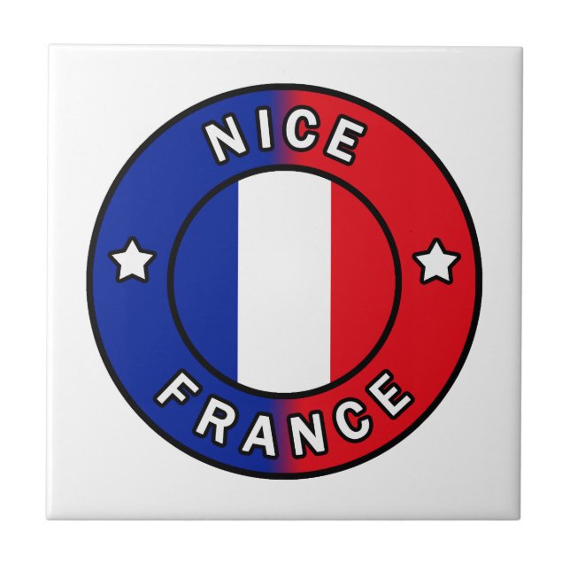 Nice France Ceramic Tile (Front)