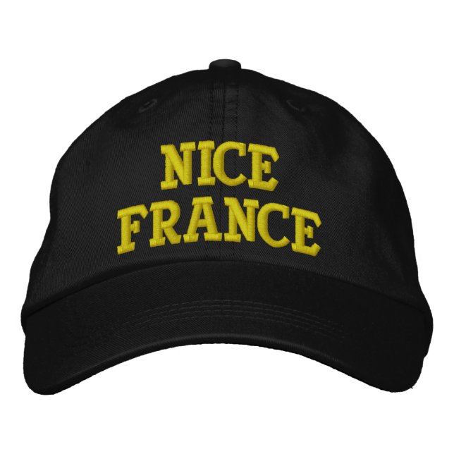NICE FRANCE EMBROIDERED BASEBALL HAT (Front)