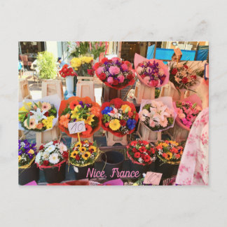 Nice, France - Flower Market - Marche aux Fleurs Postcard