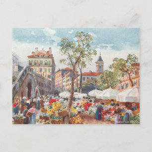 Nice, France Flower Market Postcard