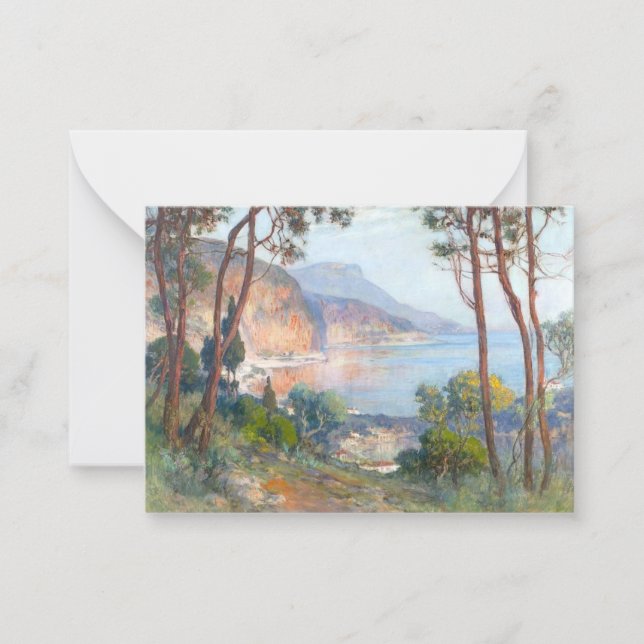 Nice, France - landscape painting Note Card (Front)
