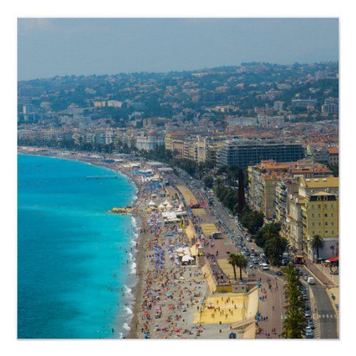 Nice France located in the French Riviera Poster