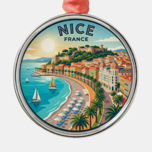Nice France Metal Ornament