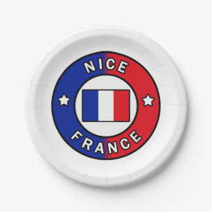 Nice France Paper Plates