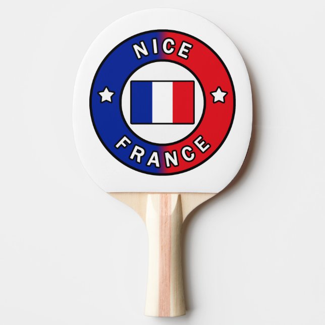 Nice France Ping Pong Paddle (Front)