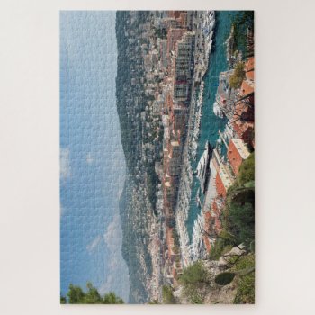 Nice France Port Lympia Harbour. Elevated View Jigsaw Puzzle by Funkyworm at Zazzle