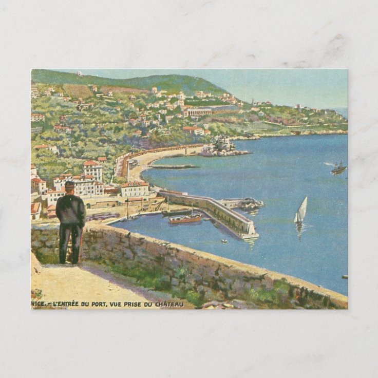 Nice France Sea View Postcard | Zazzle