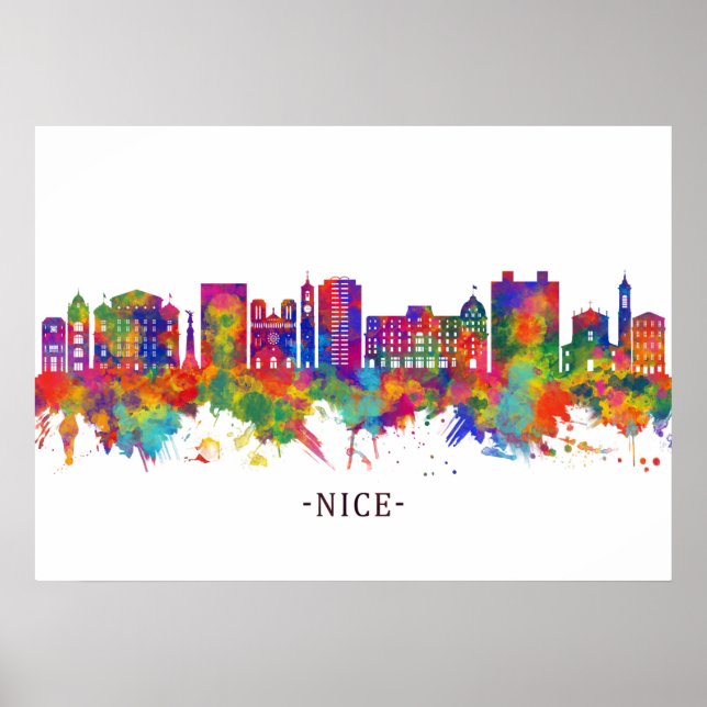 Nice France Skyline Poster (Front)