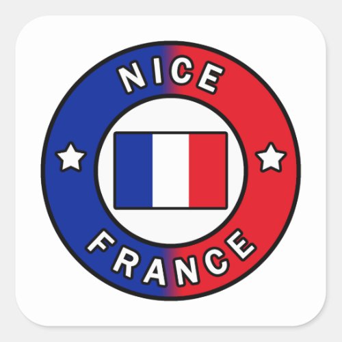 Nice France Square Sticker
