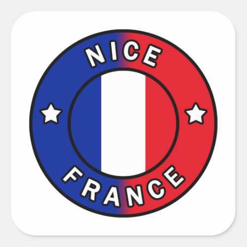 Nice France Square Sticker