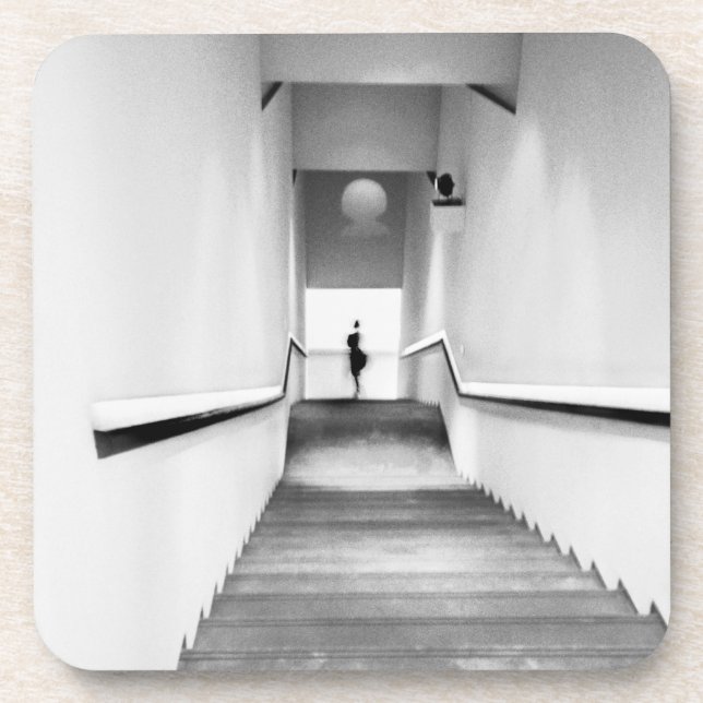 Nice France, Staircase Museum of Modern Art Drink Coaster (Front)