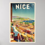 Nice France Vintage Travel Poster<br><div class="desc">Nice France Vintage Travel Poster</div>