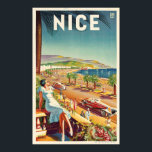 Nice France Vintage Travel Poster<br><div class="desc">Nice France Vintage Travel Poster</div>