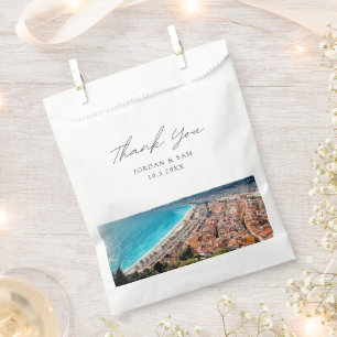 Nice France Wedding Favor Photo Thank You Bag