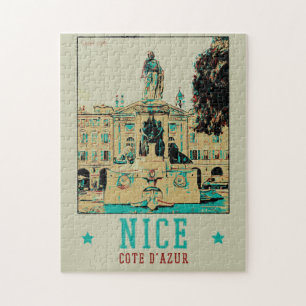 Nice Garibaldi Square illustration France Jigsaw Puzzle