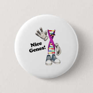 Nice Genes Funny DNA Button