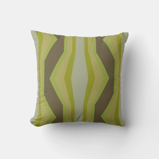 nice green shades pattern throw pillow (Front)
