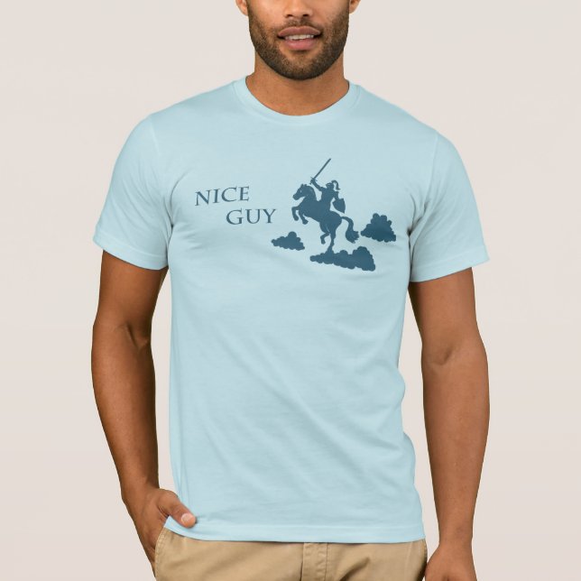 Nice Guy in Shining Armor (Navy) T-Shirt (Front)