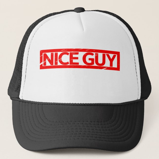 Nice Guy Stamp Trucker Hat (Front)
