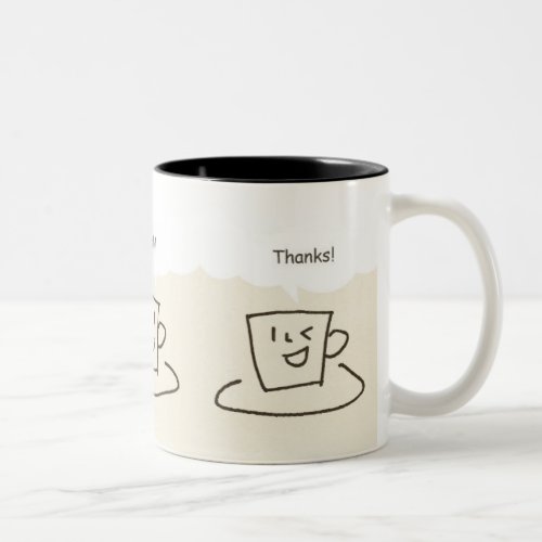Nice Hello Thanks coffee mug