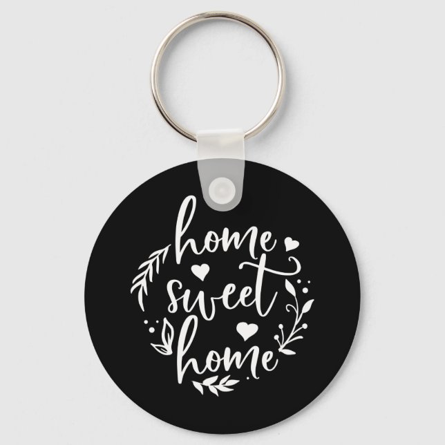 Nice Home Design Home Sweet Home Keychain (Front)