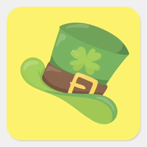 Nice Irish Hat Square Sticker