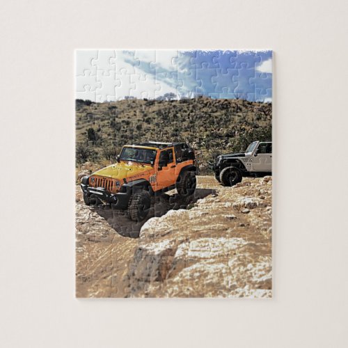 Nice Jeeps with tops down Jigsaw Puzzle