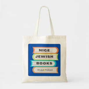 Nice Jewish Books podcast logo tote bag
