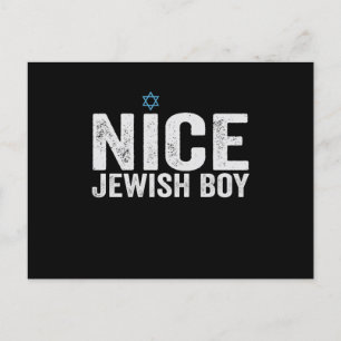 Nice Jewish Boy Hanukkah Jewish Family Gift Postcard