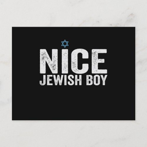 Nice Jewish Boy Hanukkah Jewish Family Gift Postcard