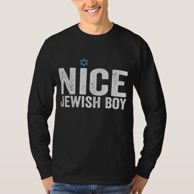 Nice Jewish Boy Hanukkah Jewish Family Gift T-Shirt (Front)