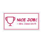 [ Thumbnail: "Nice Job!" Commendation Rubber Stamp ]