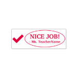[ Thumbnail: "Nice Job!" Instructor Feedback Rubber Stamp ]