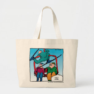 Nice Jump Skiiers Cartoon Bag