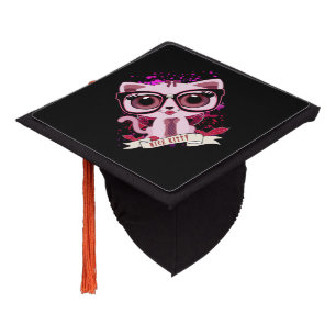Nice Kitty - Black & PInk Graduation Cap Topper