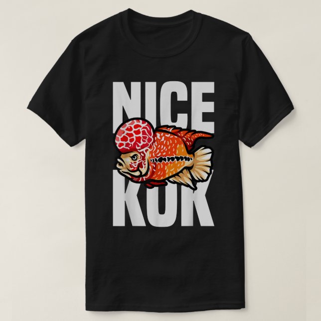 Nice Kok Funny Flowerhorn Cichlid Fish Keeper  T-Shirt (Design Front)