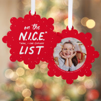 Nice list funny cute one photo red merry Christmas