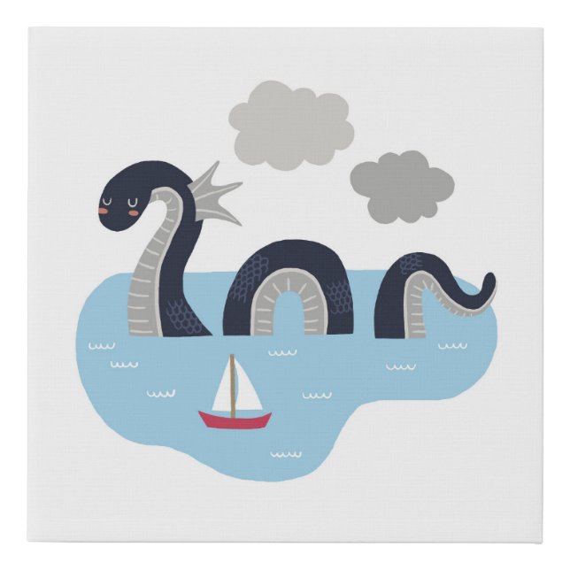 Nice Loch Ness Faux Canvas Print (Front)